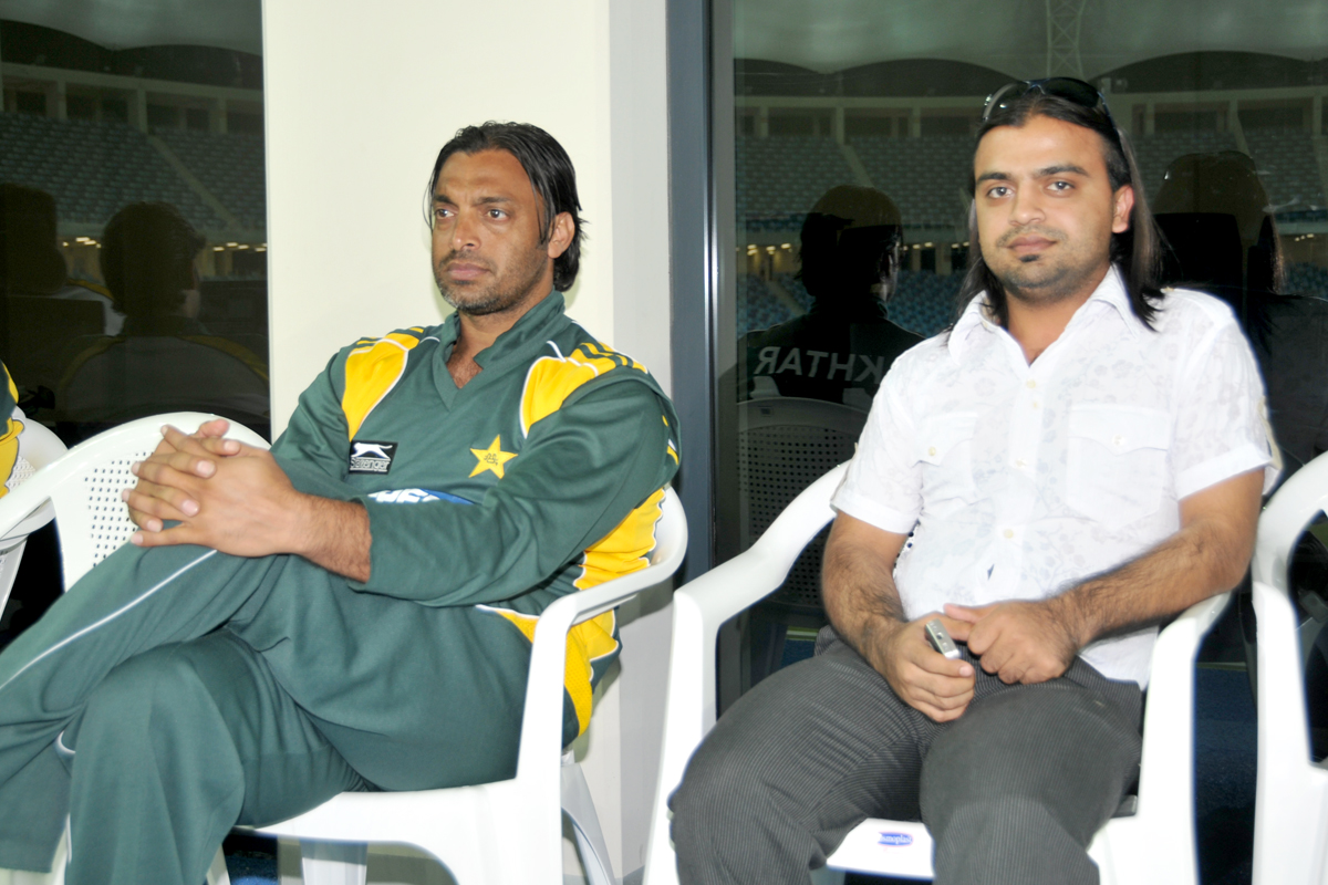 Shoaib Akhtar with me!!!