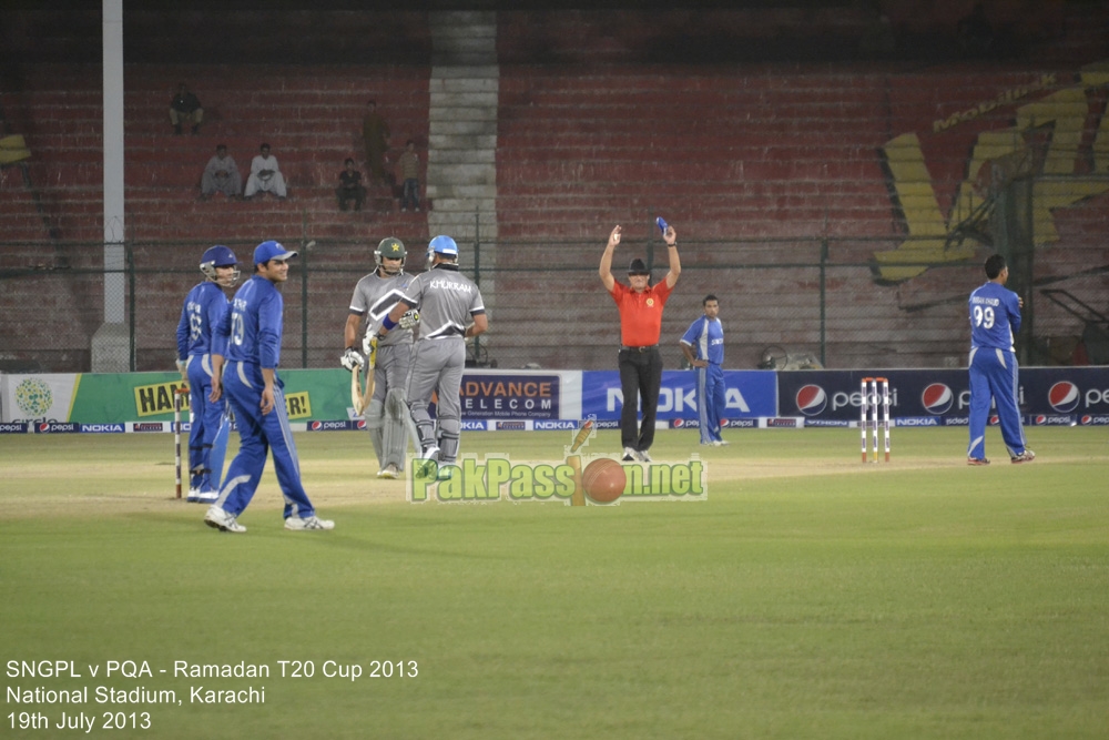 SNGPL vs PQA - Ramadan T20 Cup 2013