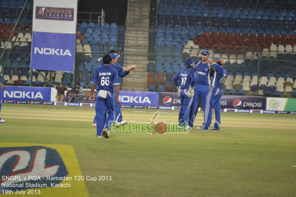 SNGPL vs PQA - Ramadan T20 Cup 2013