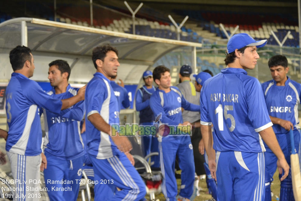 SNGPL vs PQA - Ramadan T20 Cup 2013