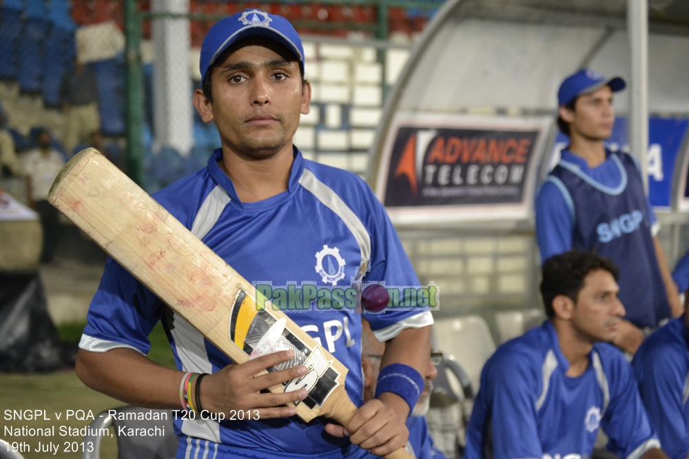 SNGPL vs PQA - Ramadan T20 Cup 2013