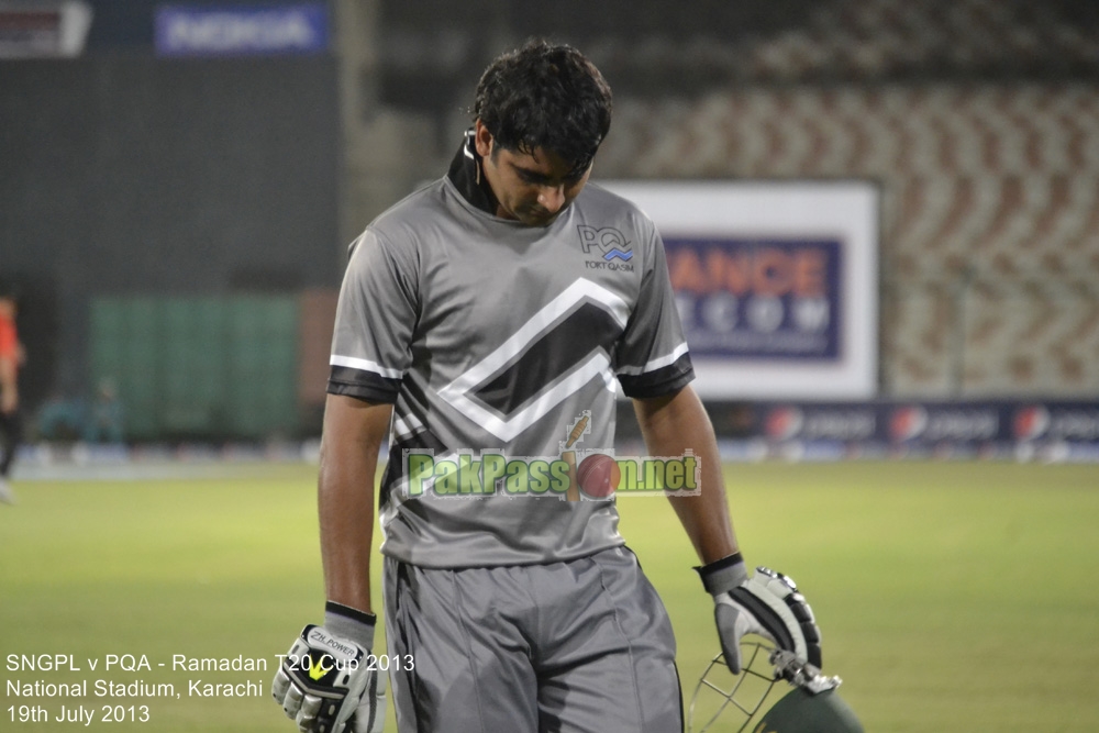 SNGPL vs PQA - Ramadan T20 Cup 2013