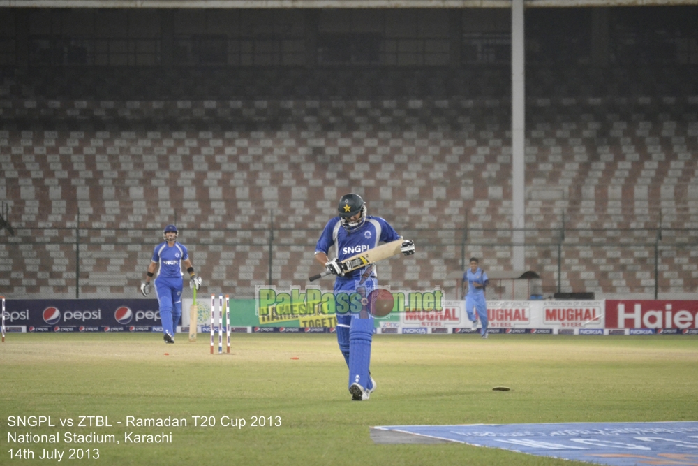 SNGPL vs ZTBL - Ramadan T20 Cup 2013