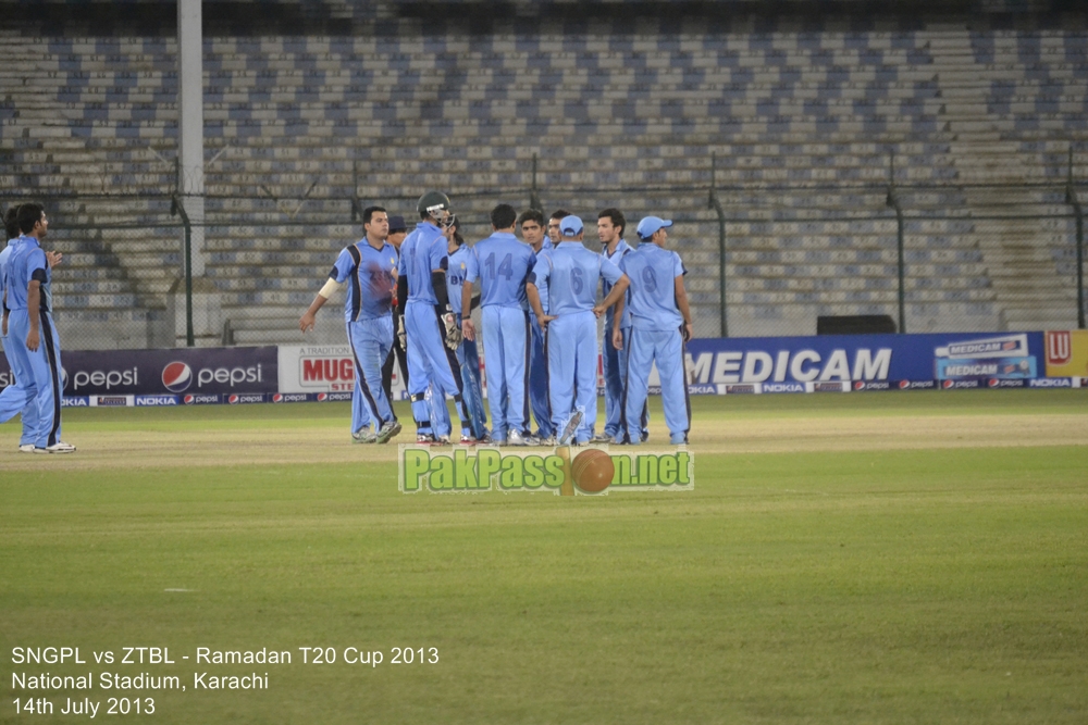 SNGPL vs ZTBL - Ramadan T20 Cup 2013