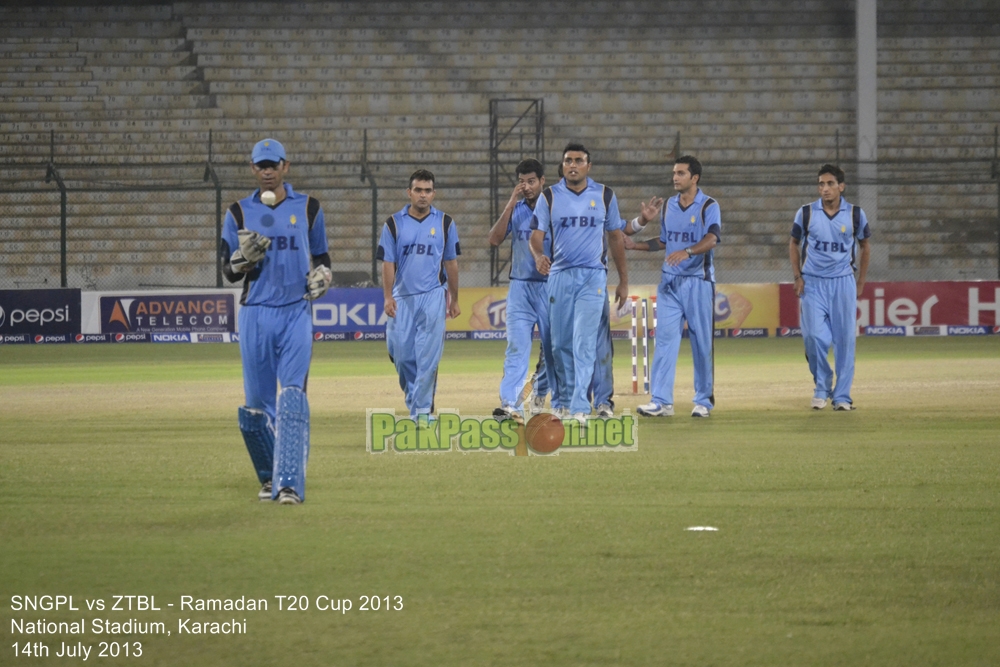 SNGPL vs ZTBL - Ramadan T20 Cup 2013