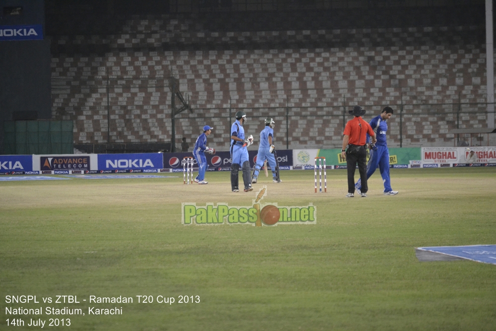 SNGPL vs ZTBL - Ramadan T20 Cup 2013