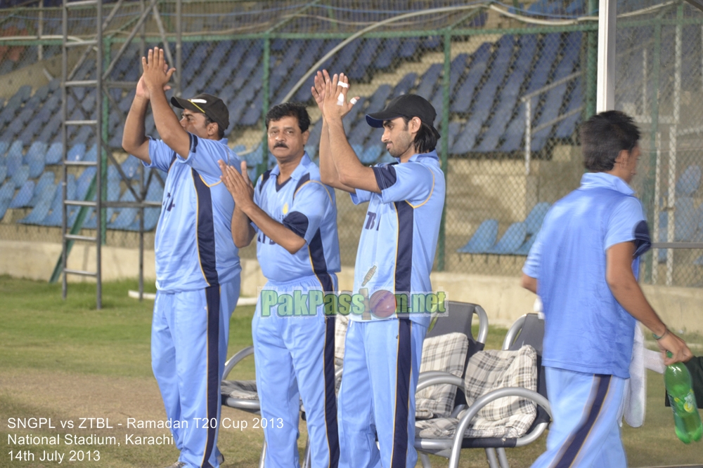 SNGPL vs ZTBL - Ramadan T20 Cup 2013