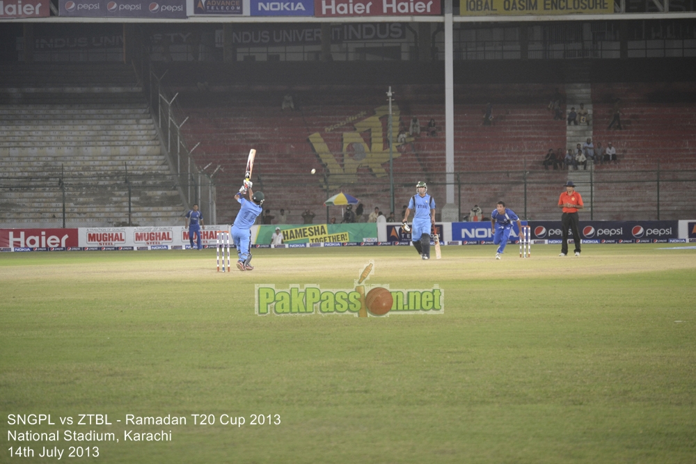 SNGPL vs ZTBL - Ramadan T20 Cup 2013