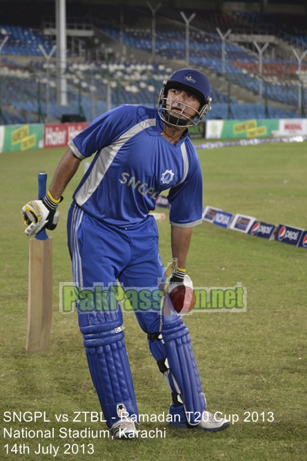 SNGPL vs ZTBL - Ramadan T20 Cup 2013