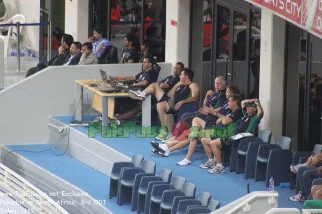 South Africa Team's Dug Out