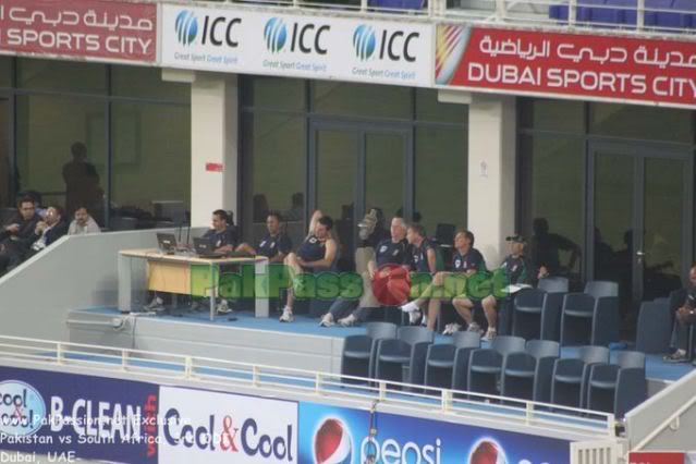 South Africa Team's Dug Out