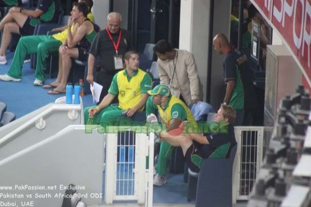 South Africa Team's Dug Out