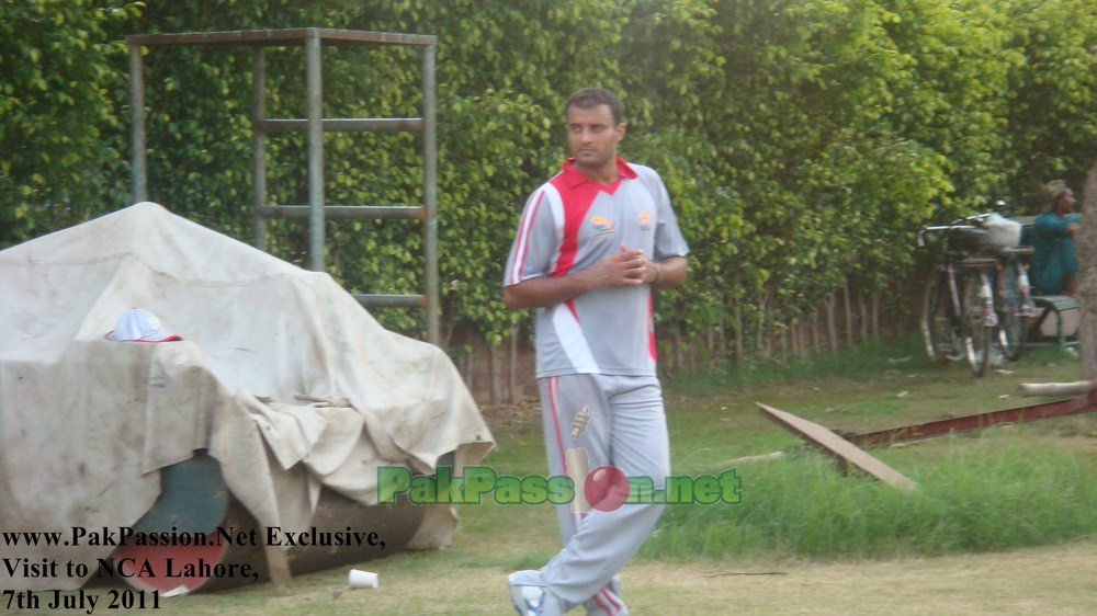 Tanveer Ahmed watching the proceedings from a distance