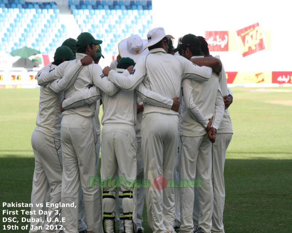 Team huddle