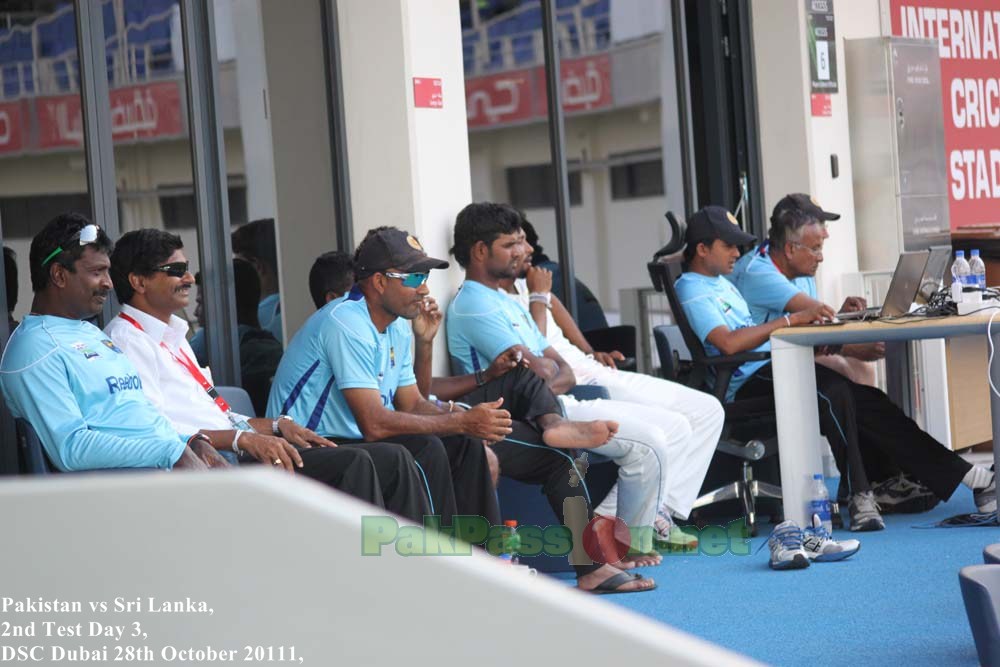 The Sri Lankan coaching staff