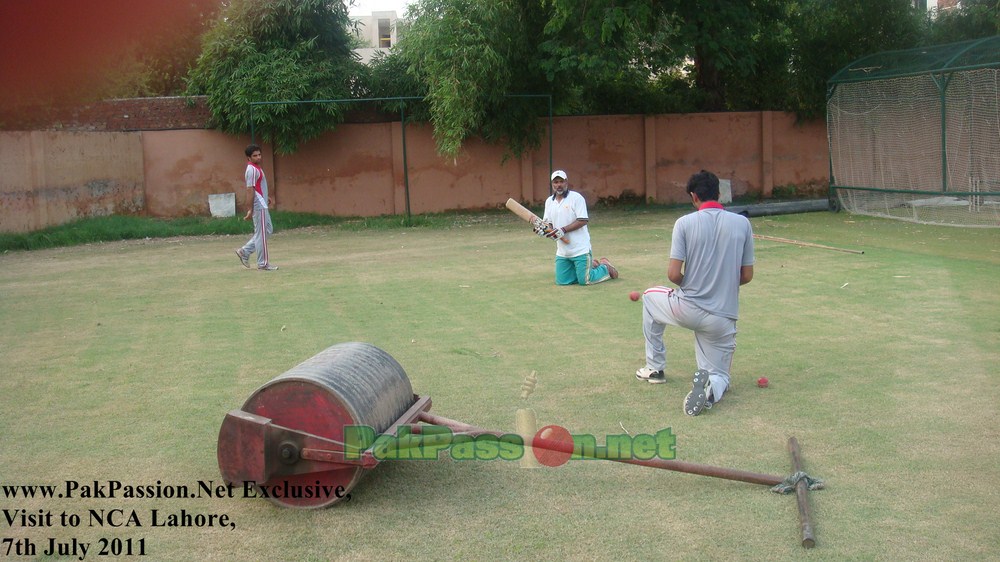 Time for some fielding practice for Taufiq Umar