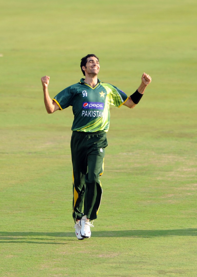 Umar Gul is all smiles as he single-handedly destroyed the South African li