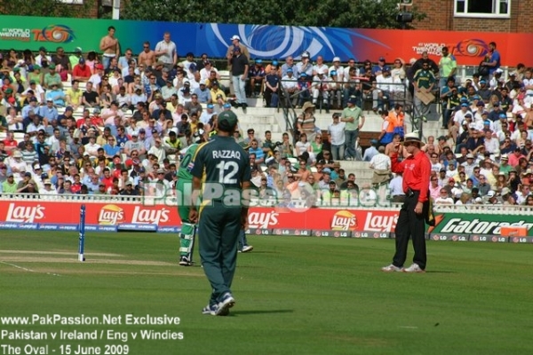 Umpire Rod Tucker reckons that's out!