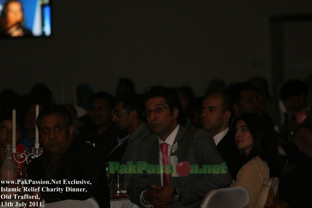 Wasim Akram at the Islamic Relief Fundraising Dinner at Old Trafford