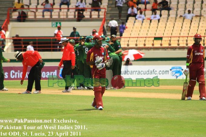 West Indies vs Pakistan | 1st ODI | St. Lucia | 23 April 2011