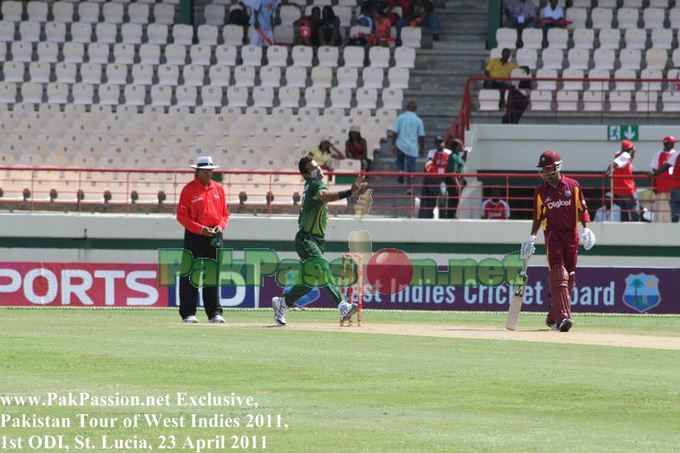 West Indies vs Pakistan | 1st ODI | St. Lucia | 23 April 2011