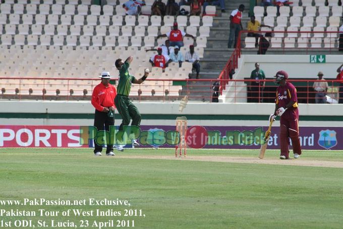 West Indies vs Pakistan | 1st ODI | St. Lucia | 23 April 2011