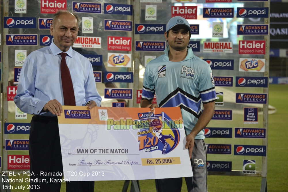 ZTBL vs PQA - Ramadan T20 Cup 2013