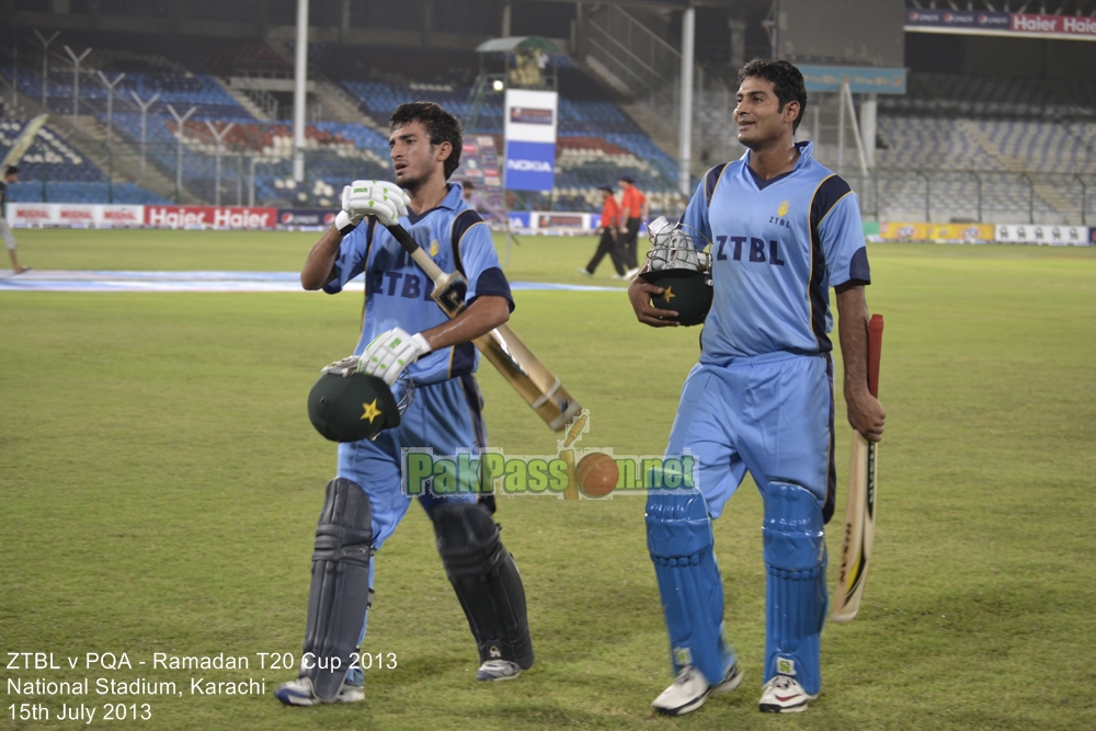 ZTBL vs PQA - Ramadan T20 Cup 2013