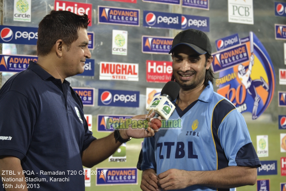 ZTBL vs PQA - Ramadan T20 Cup 2013