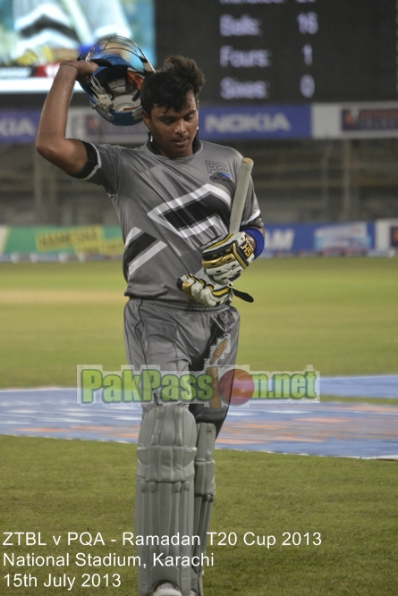 ZTBL vs PQA - Ramadan T20 Cup 2013