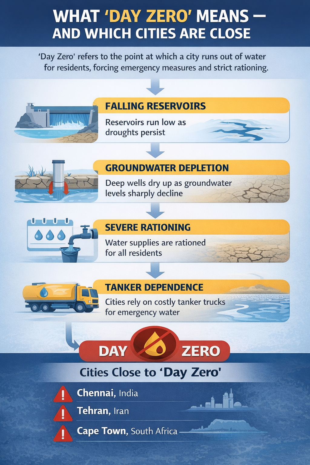 India’s Most Water-Stressed Cities: Where Do They Rank Globally?