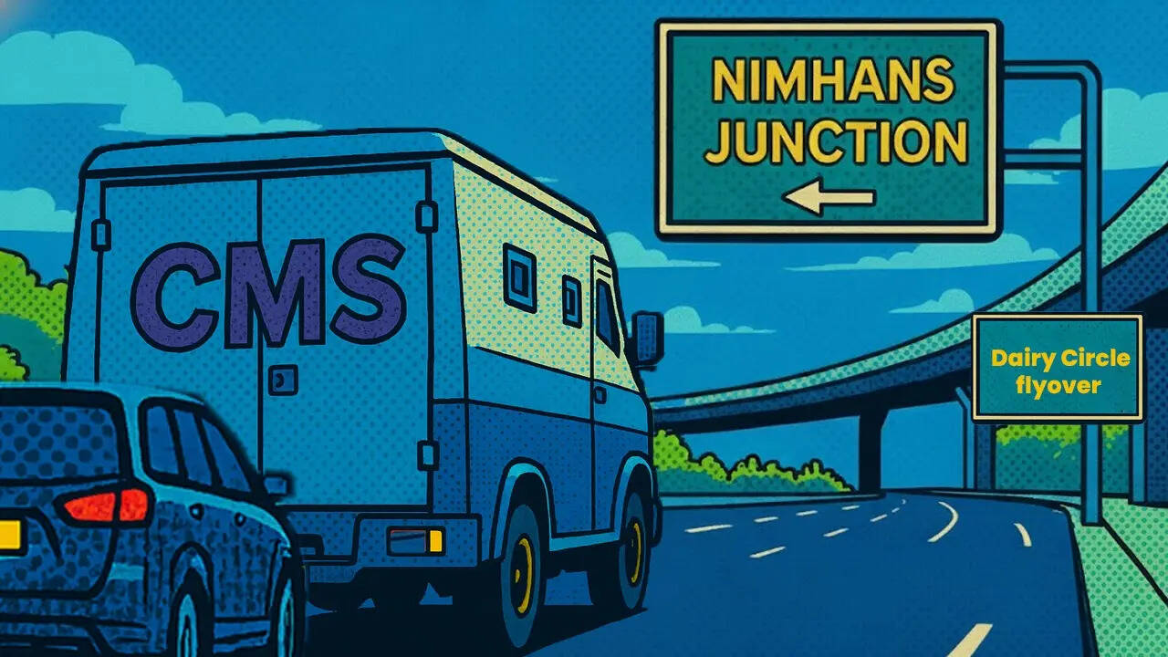At NIMHANS junction, the criminals drop the three CMS staff and order them to walk to Siddapura police station, isolating the cash van for the next stage.