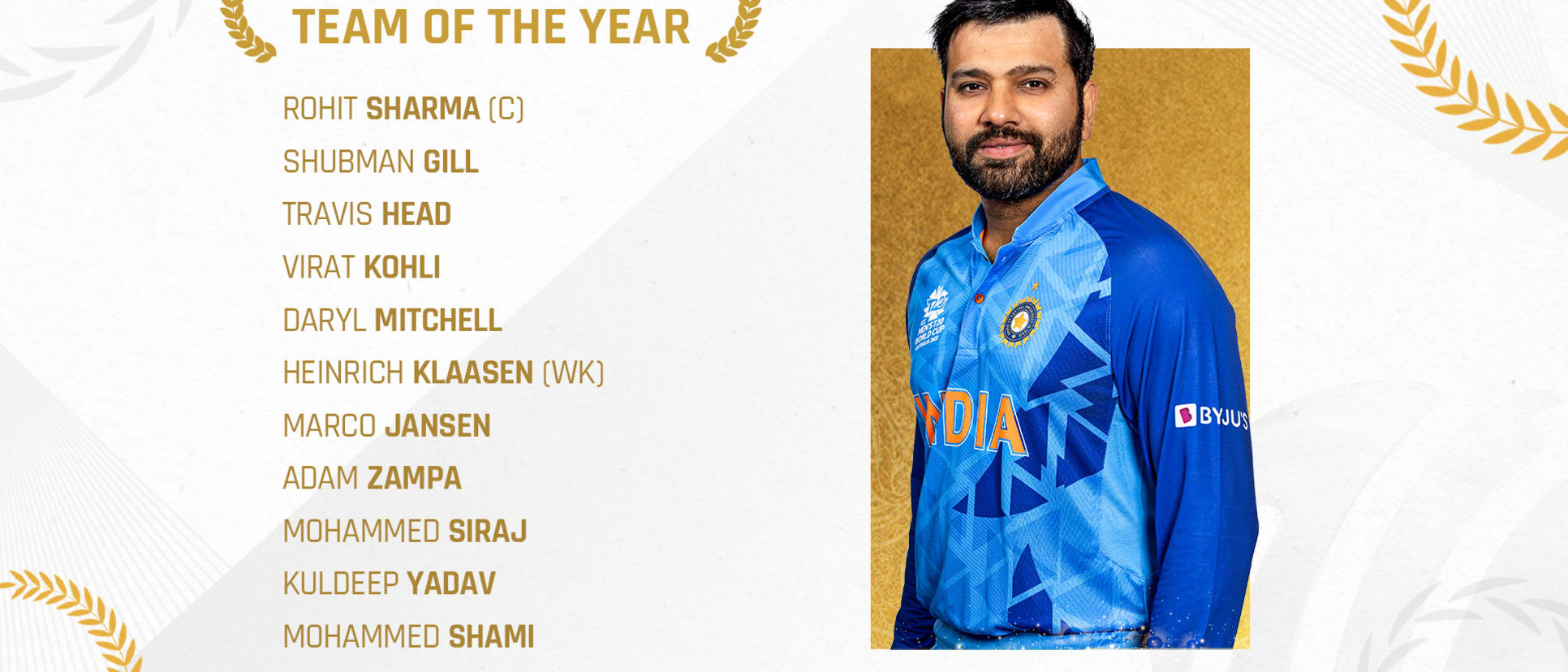 ICC ODI Team of the Year (2023) announced No Pakistan players